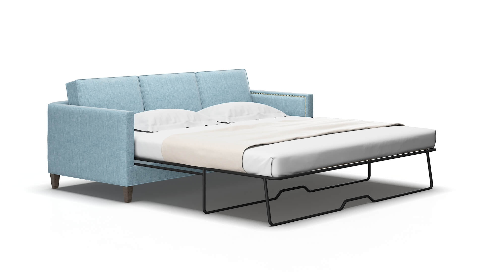Alps Atlas turquoise Sofa sleeper Espresso Legs  2