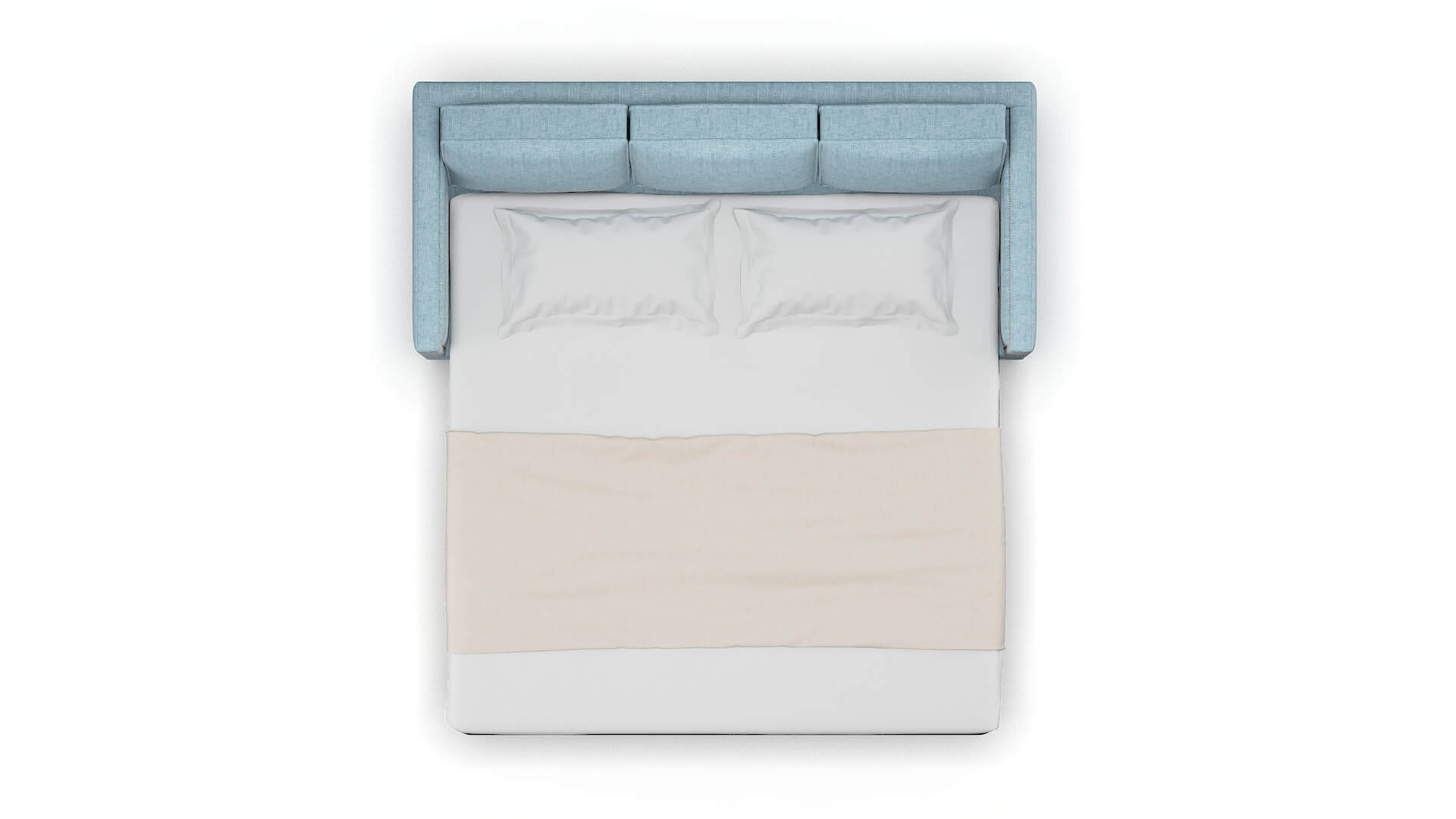 Alps Atlas Turquoise Sofa Sleeper Espresso legs 3