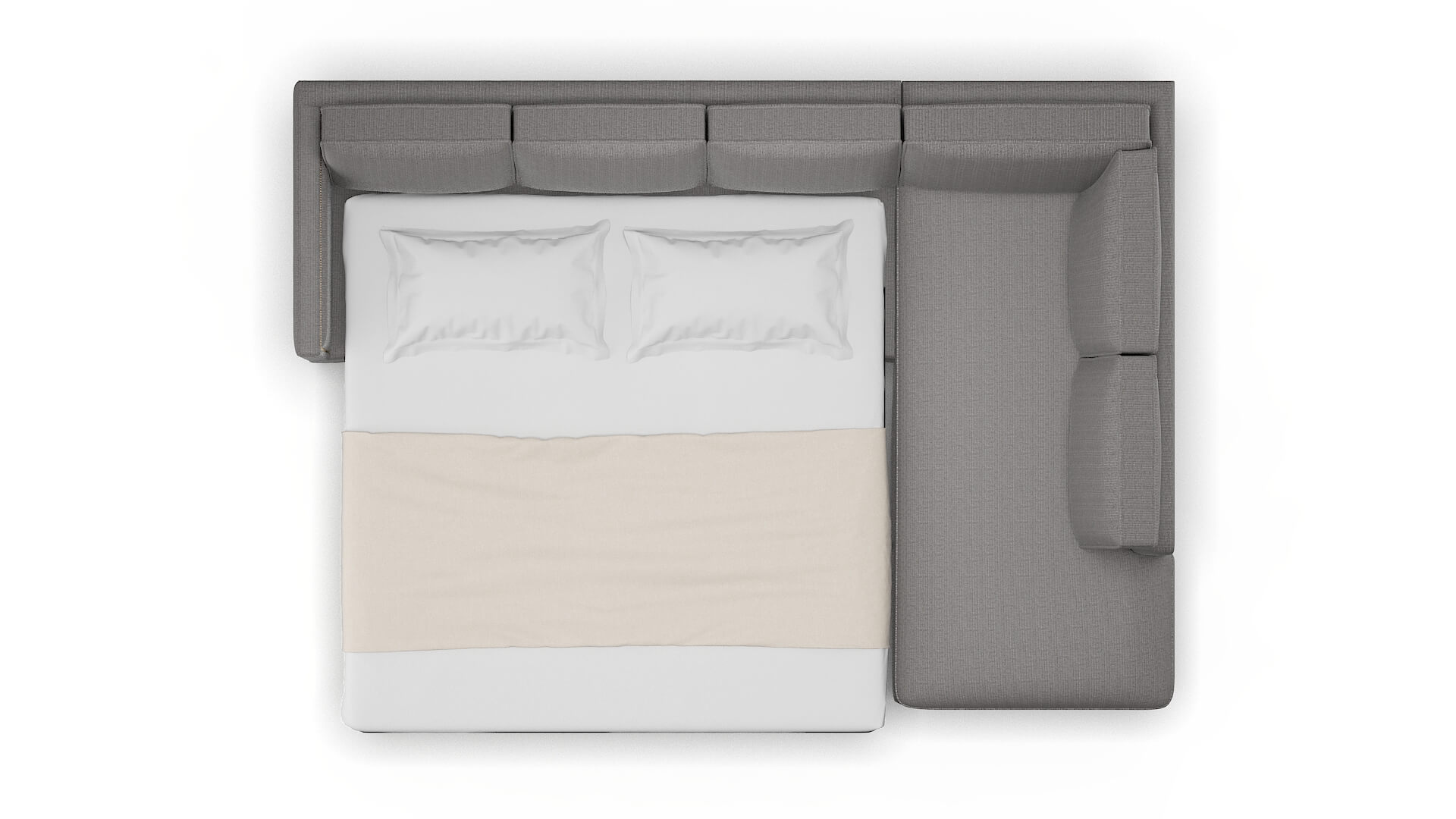 Alps Avenger Zinc Panel Sleeper Espresso legs 3