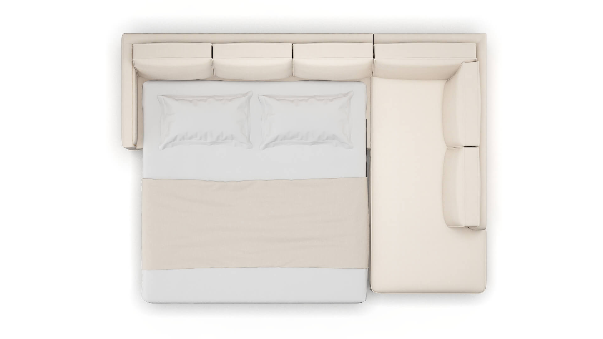 Alps Bella Buckwheat Panel Sleeper Espresso legs 3