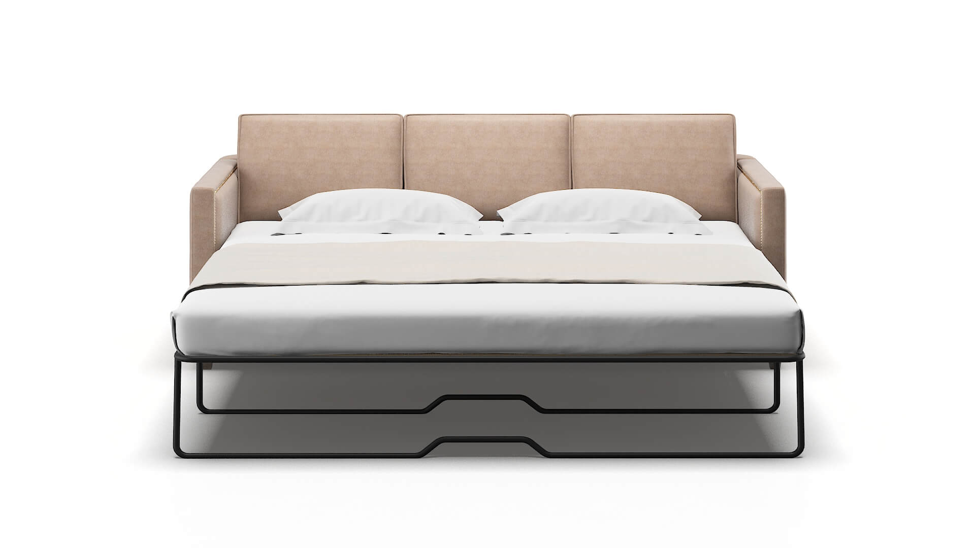 Alps Bella Pewter Sofa Sleeper Espresso legs 1