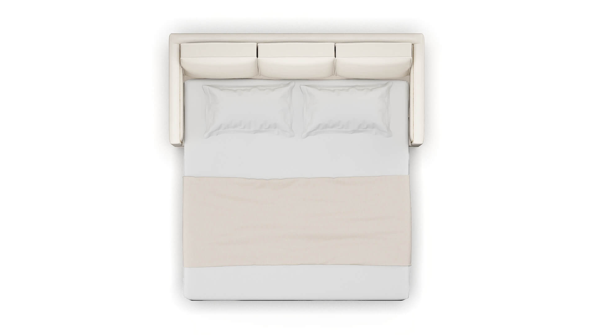 Alps Blanche Milky Sofa Sleeper Espresso legs 3