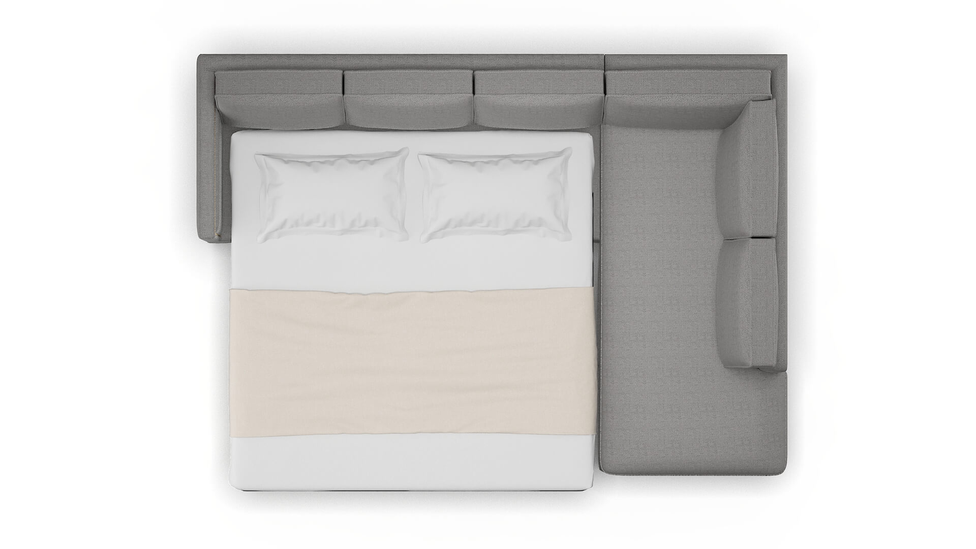 Alps Catalina Steel Panel Sleeper Espresso legs 3