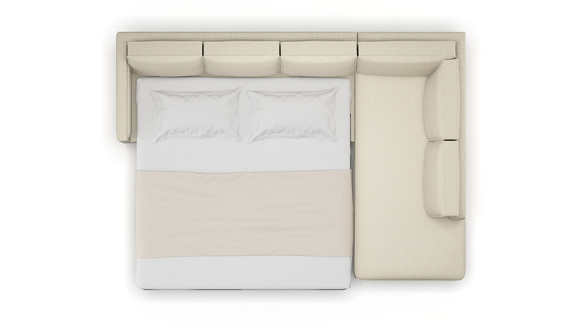 Alps Catalina Wheat Panel Sleeper Espresso legs 3