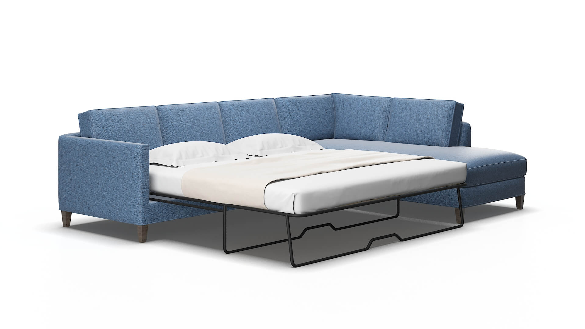 Alps Clyde deep_ocean Panel sleeper Espresso Legs  2