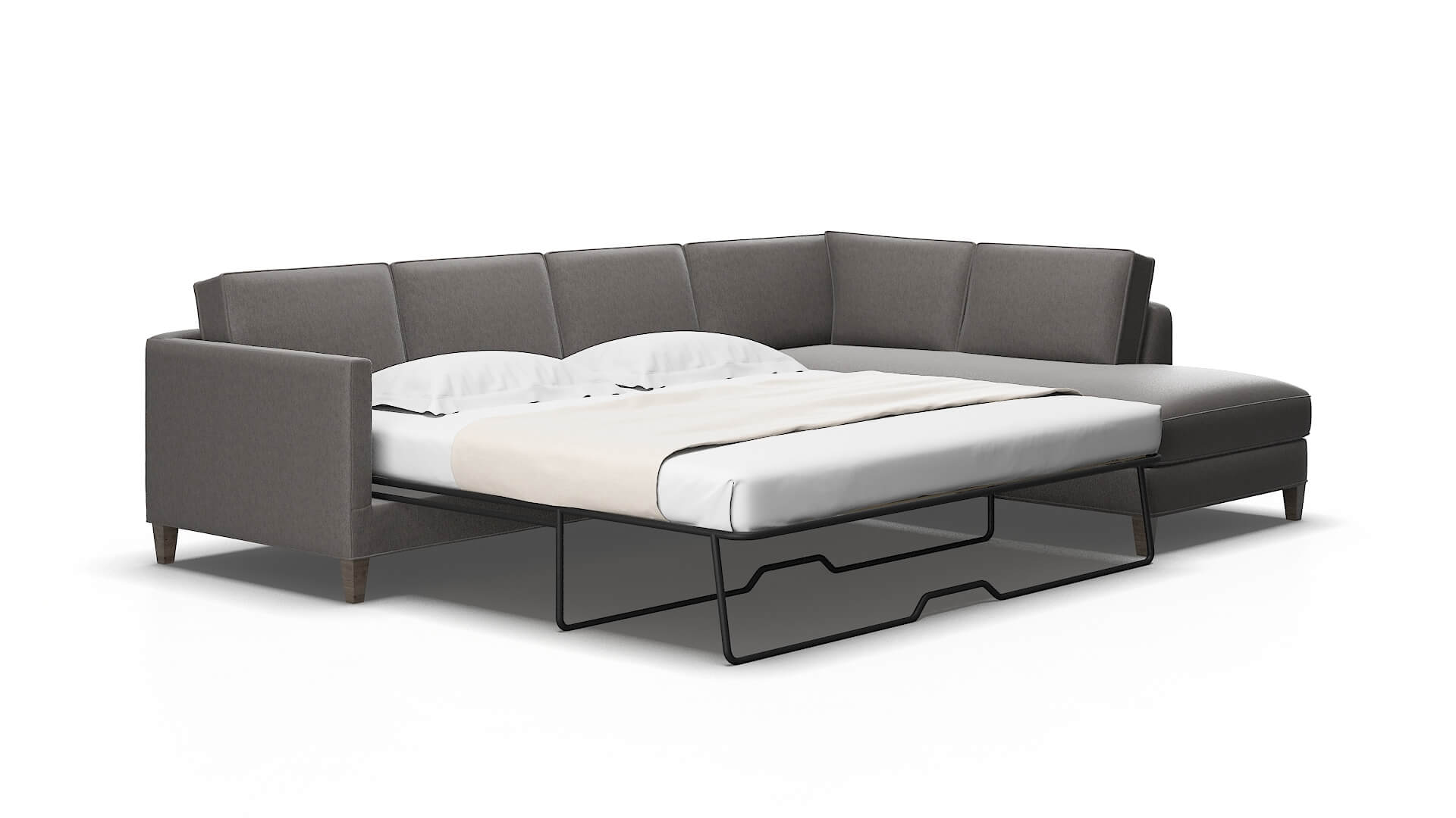 Alps Cosmo Charcoal Panel Sleeper Espresso legs 2