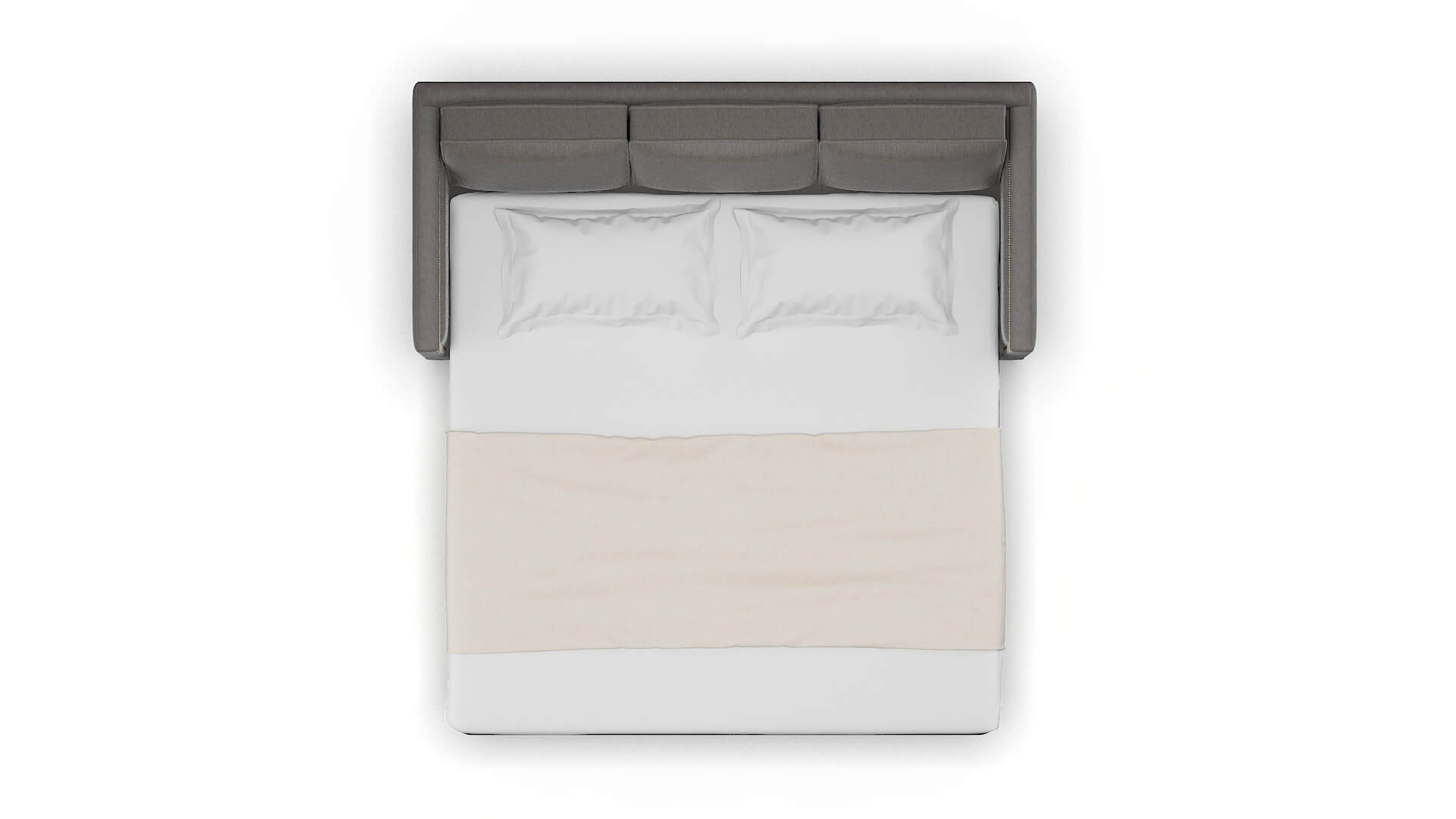 Alps Cosmo Charcoal Sofa Sleeper Espresso legs 3