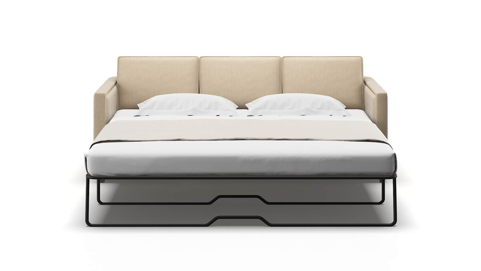 Alps Cosmo Fawn Sofa Sleeper Espresso legs 1