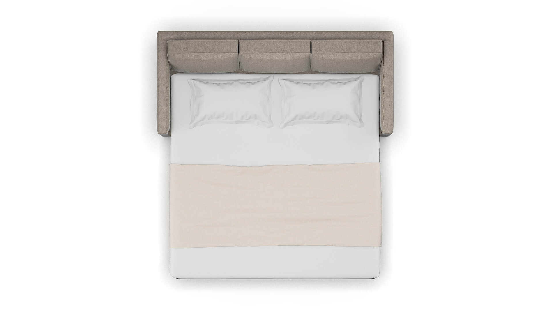 Alps Cosmo Taupe Sofa Sleeper Espresso legs 3