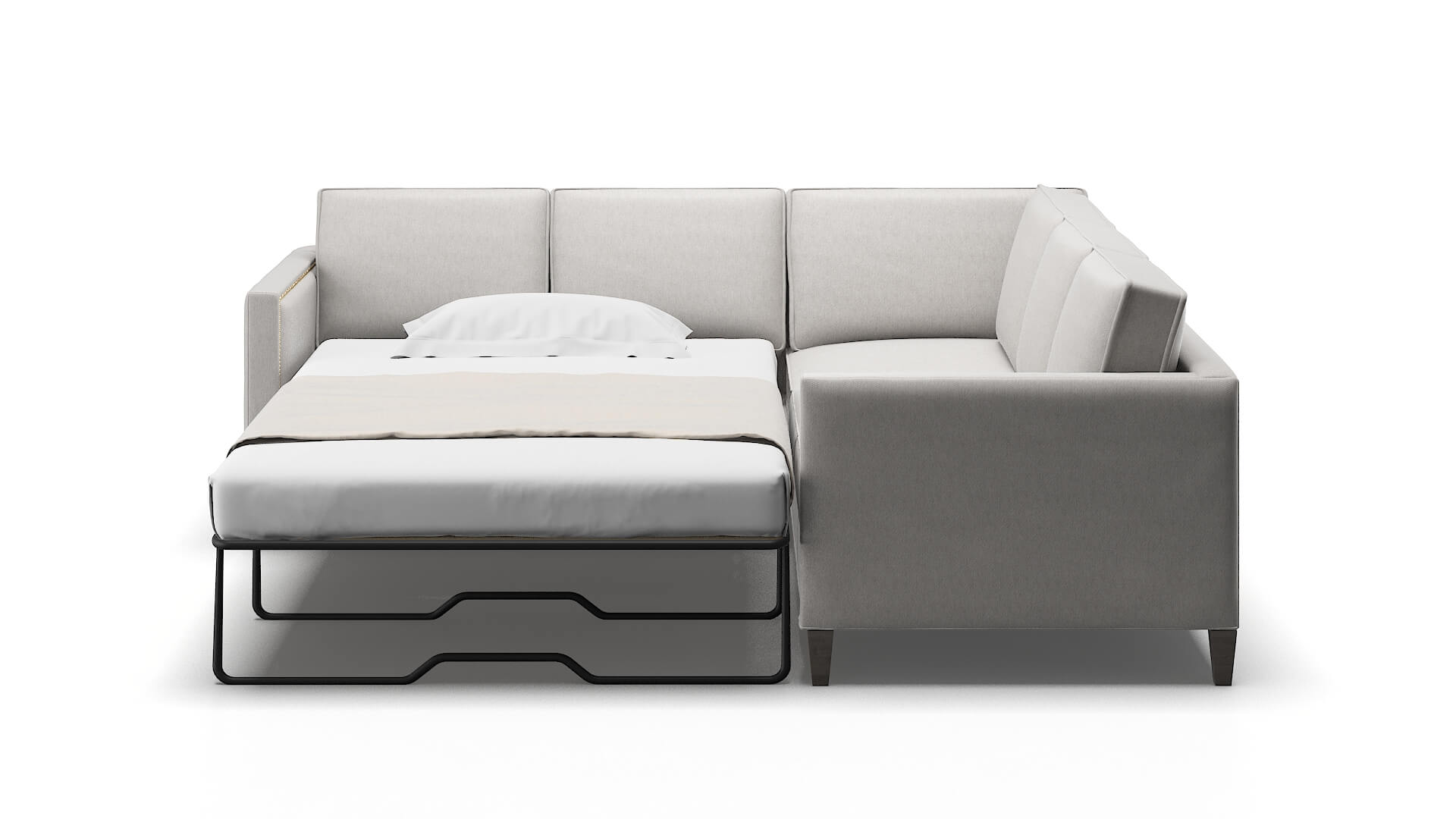 Alps Curious Spa Sectional Sleeper Espresso legs 1