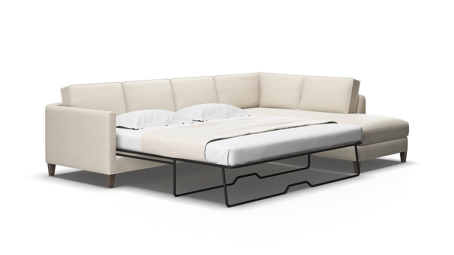 Alps Dawson sand Panel sleeper Espresso Legs  2