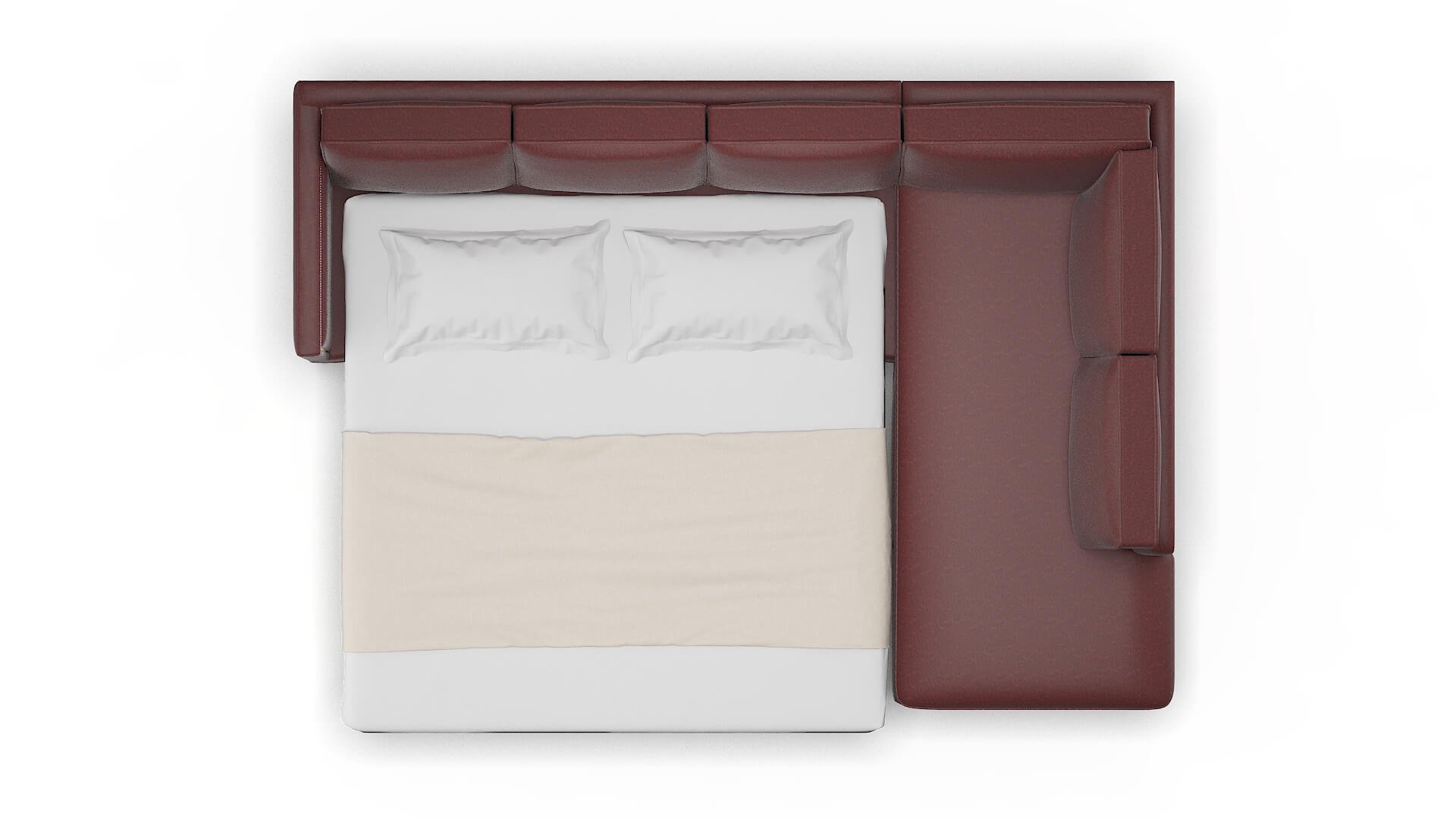 Alps Derby Berry Panel Sleeper Espresso legs 3