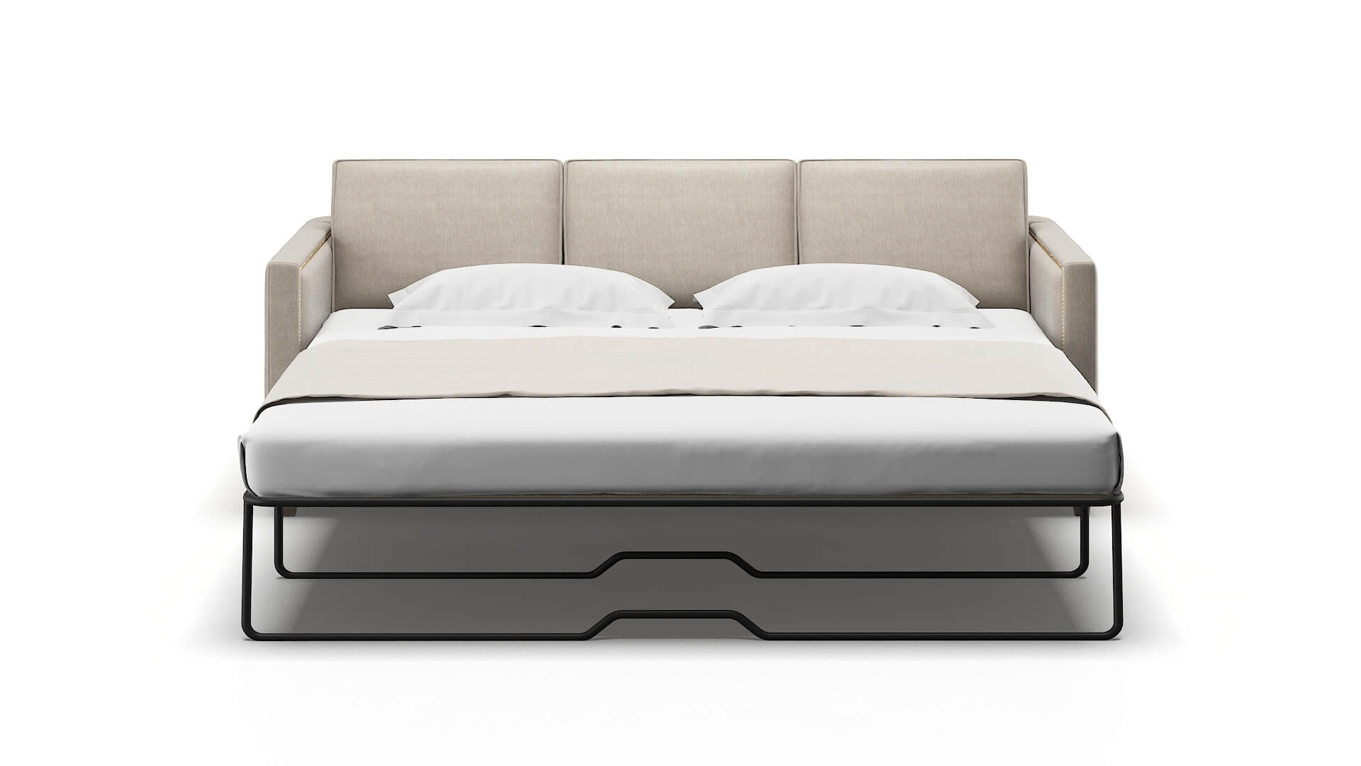 Alps Derby Linen Sofa Sleeper Espresso legs 1