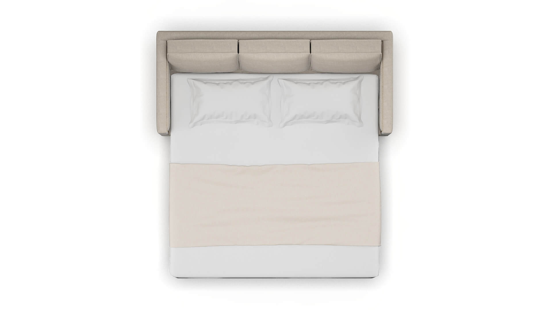 Alps Derby Linen Sofa Sleeper Espresso legs 3