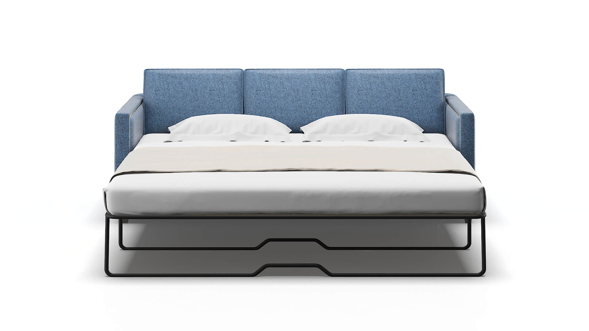 Alps Derby Navy Sofa Sleeper Espresso legs 1