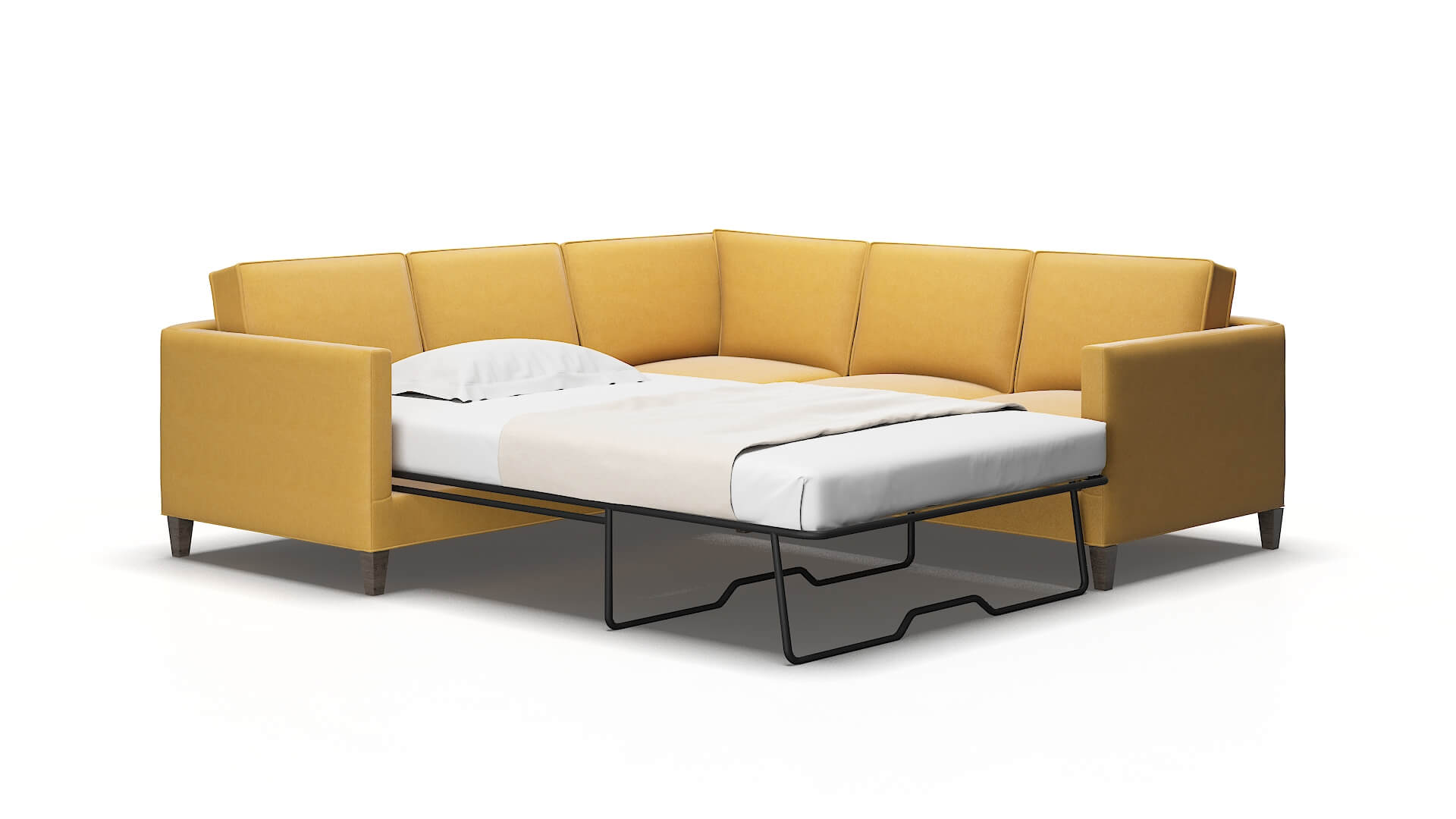 Alps Dream_d Sunflower Sectional Sleeper espresso legs 2
