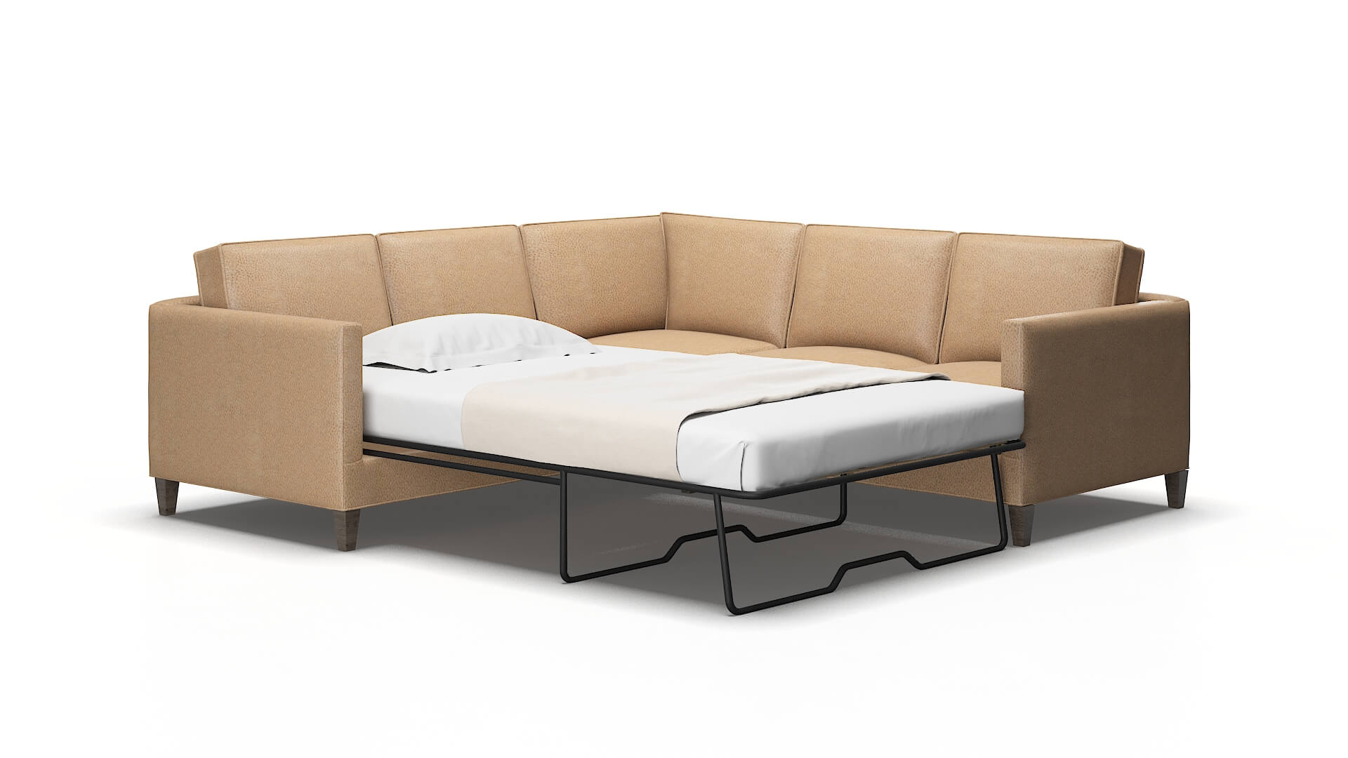 Alps Ford dune Sectional sleeper Espresso Legs  2