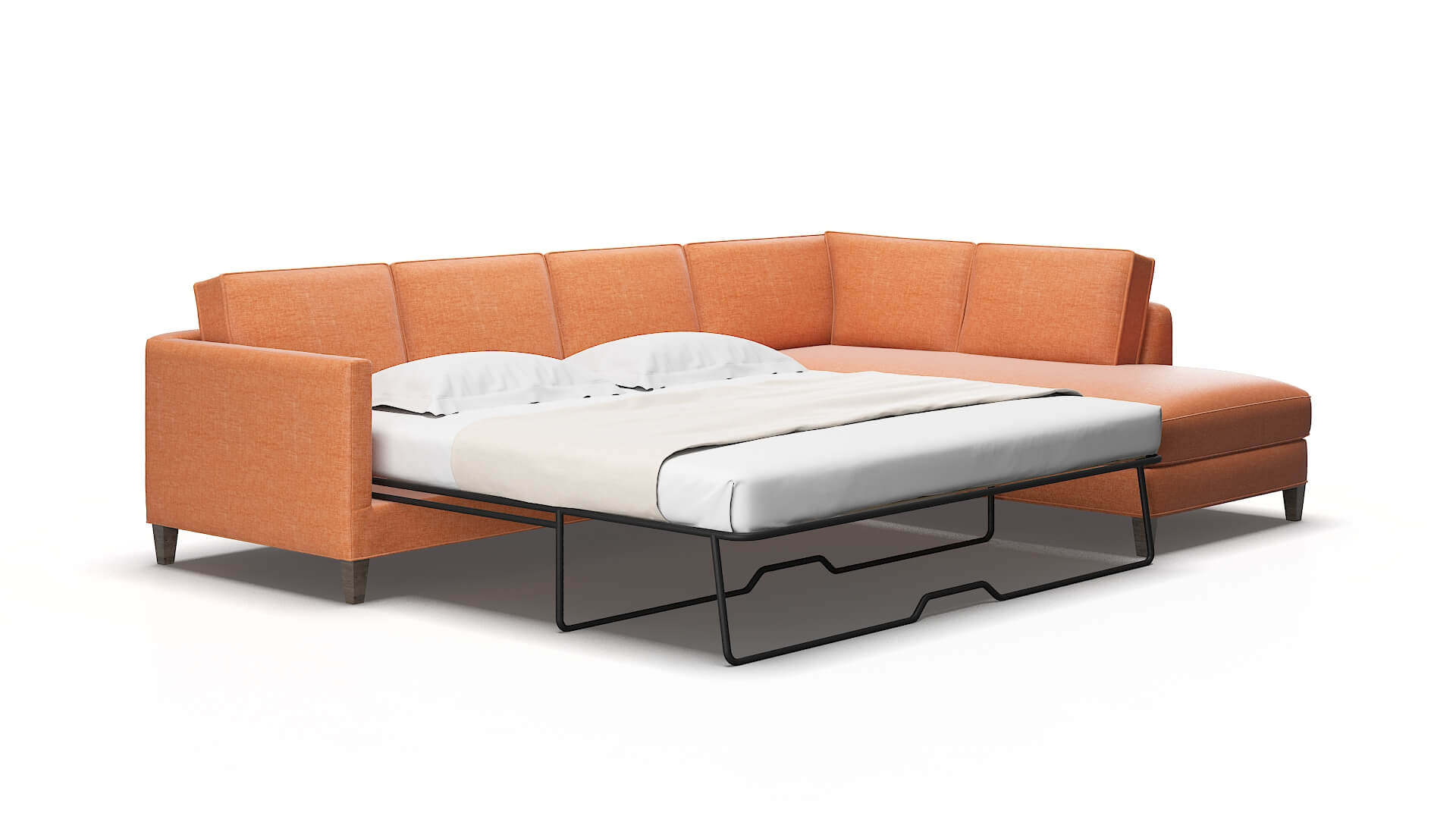 Alps Hepburn Appricot Panel Sleeper Espresso legs 2