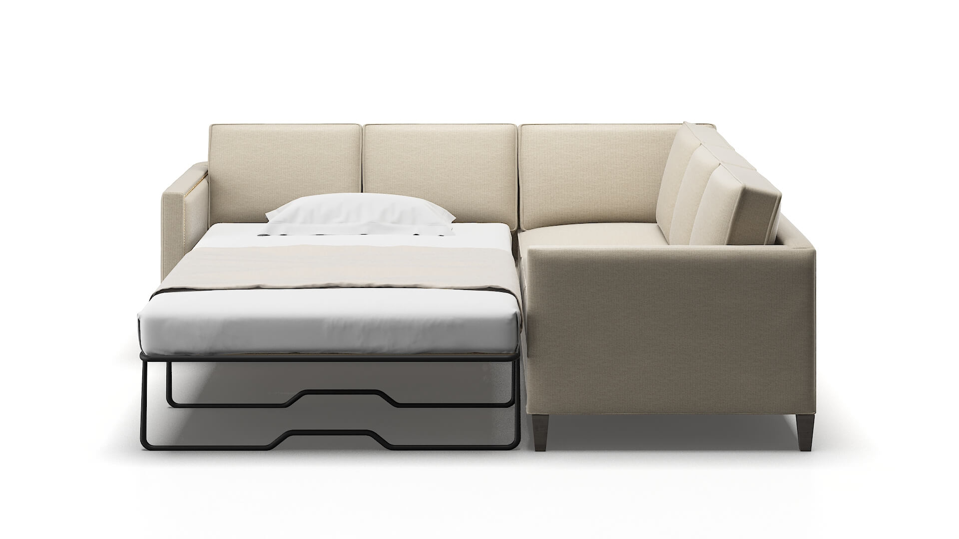 Alps Insight Barley Sectional Sleeper Espresso legs 1