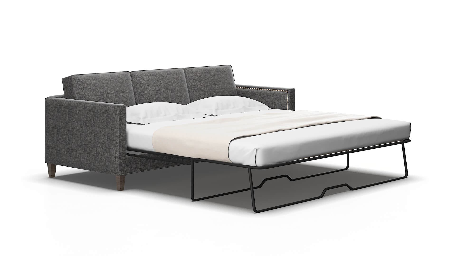 Alps Insight charcoal Sofa sleeper Espresso Legs  2