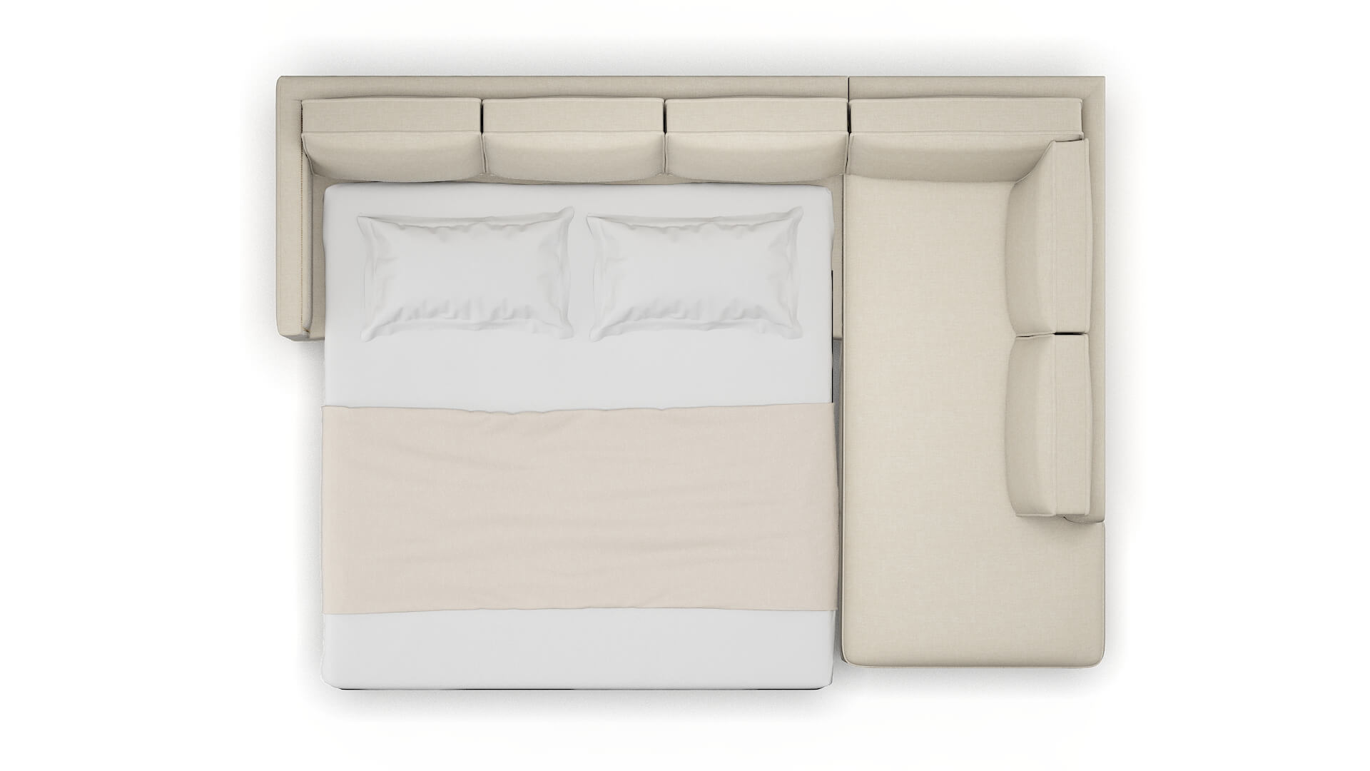 Alps Keylargo Almond Panel Sleeper Espresso legs 3