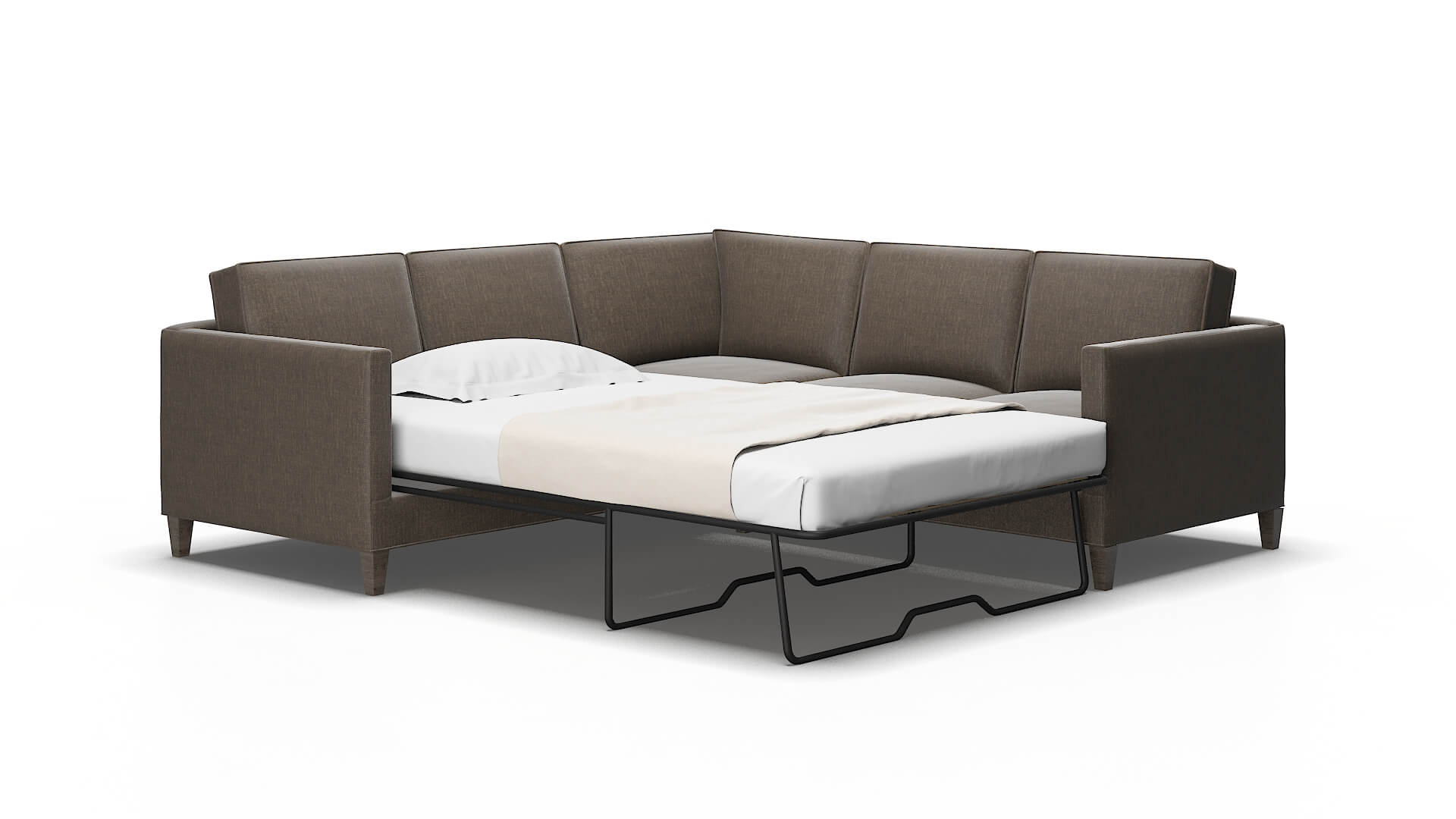 Alps Keylargo bark Sectional sleeper Espresso Legs  2