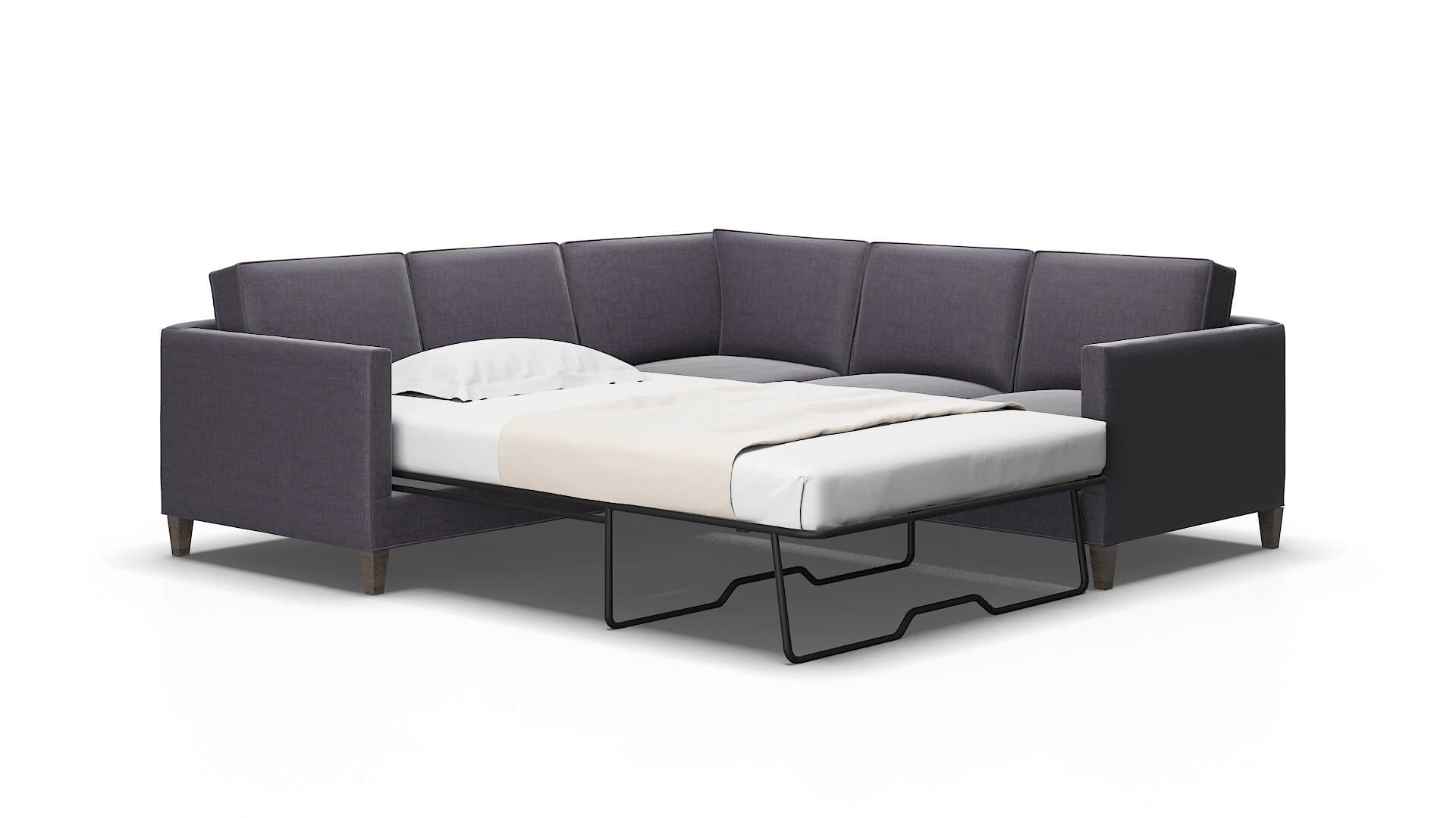 Alps Keylargo grape Sectional sleeper Espresso Legs  2