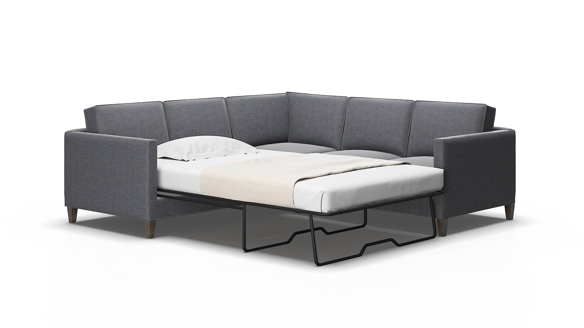 Alps Keylargo graphite Sectional sleeper Espresso Legs  2