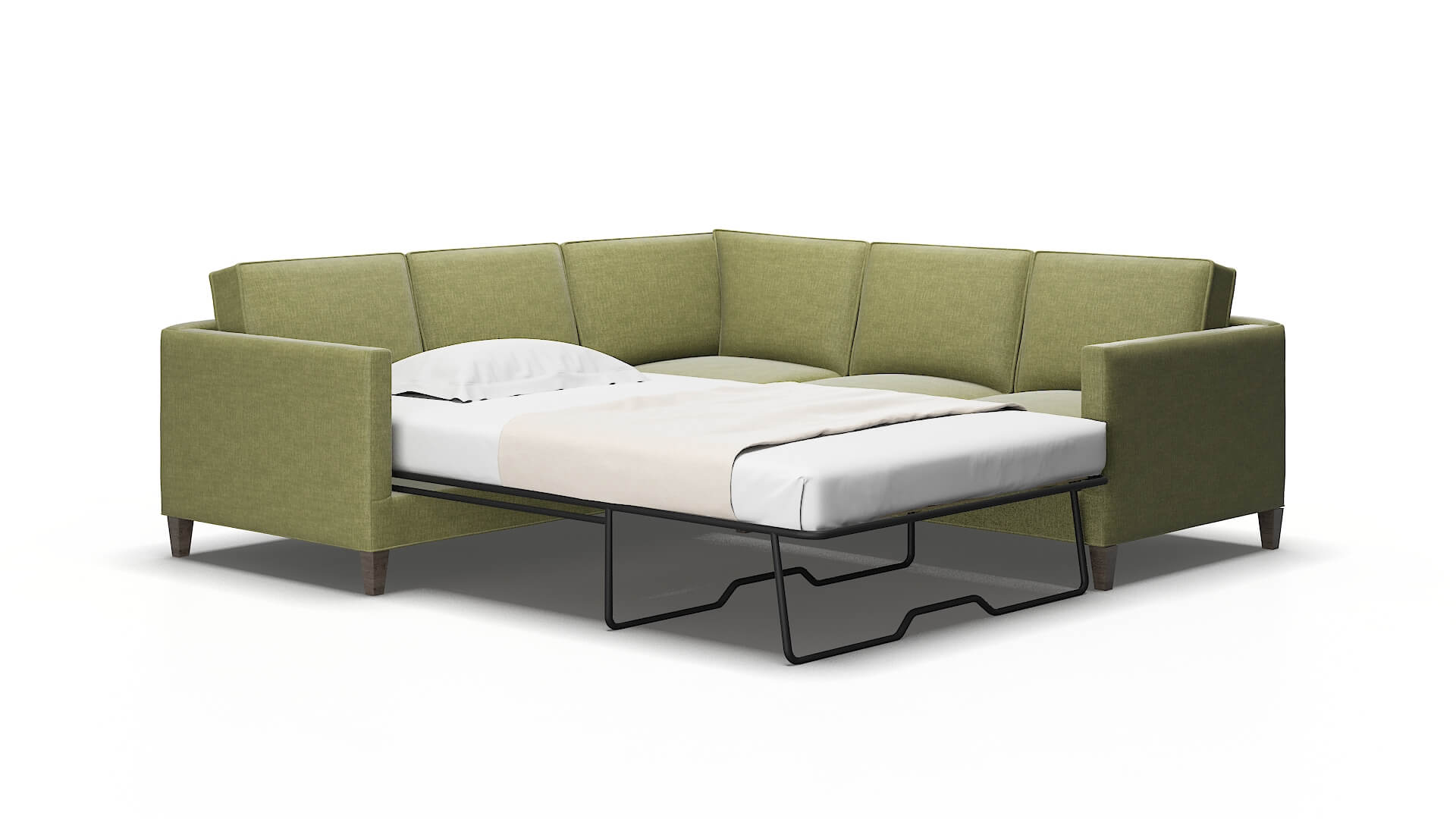 Alps Keylargo grass Sectional sleeper Espresso Legs  2