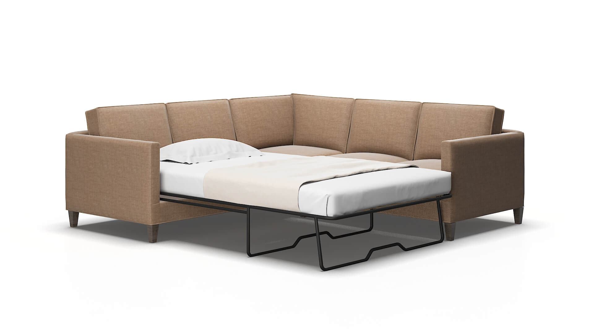 Alps Keylargo mink Sectional sleeper Espresso Legs  2