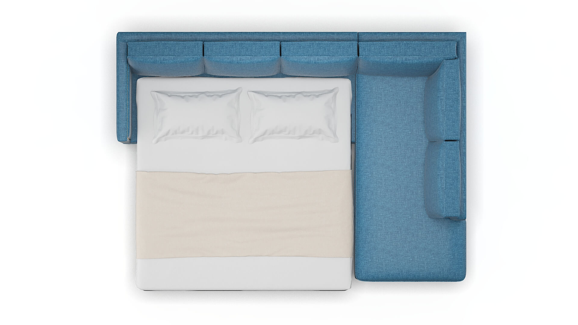 Alps Keylargo Ocean Panel Sleeper Espresso legs 3