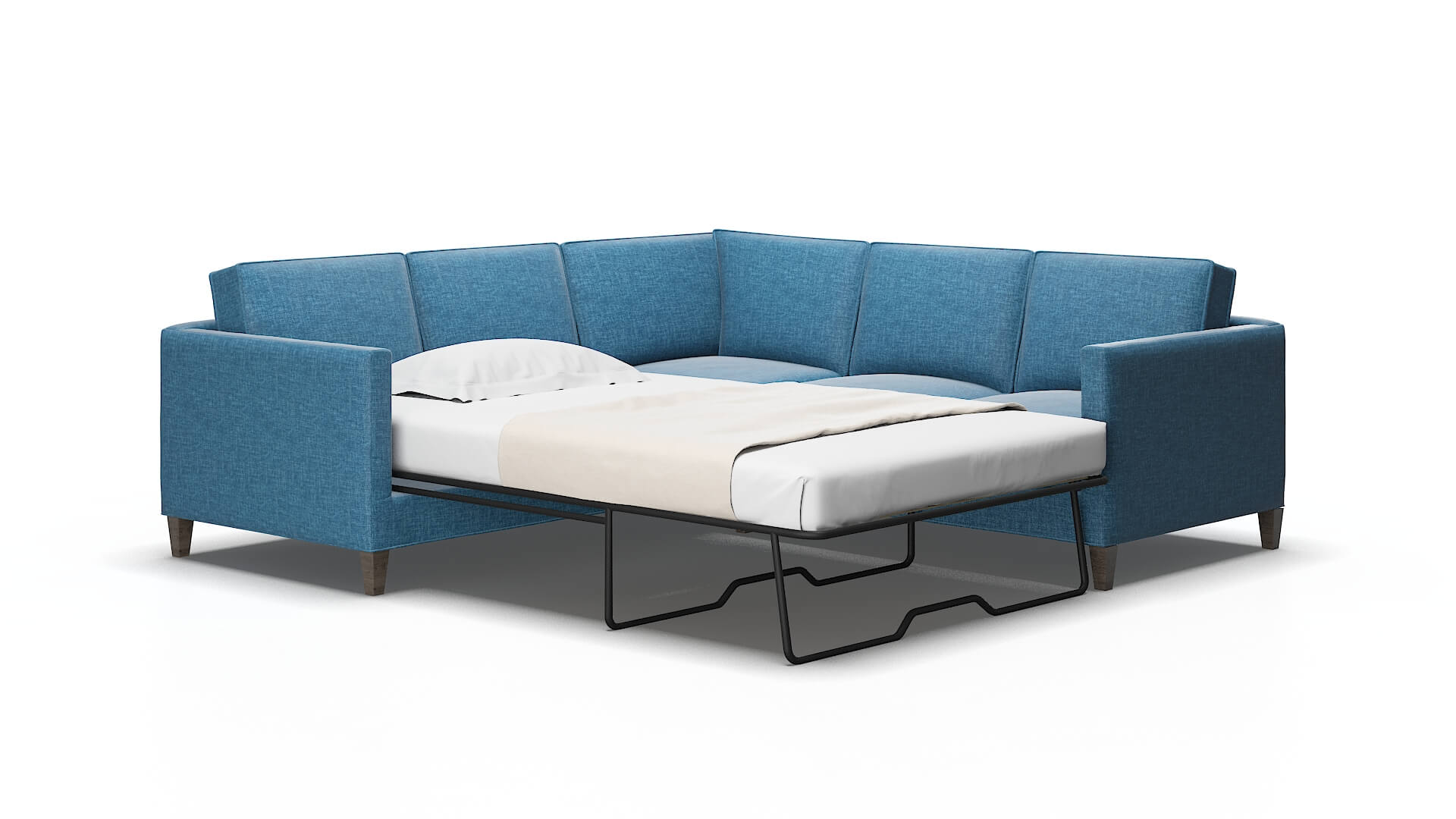 Alps Keylargo ocean Sectional sleeper Espresso Legs  2