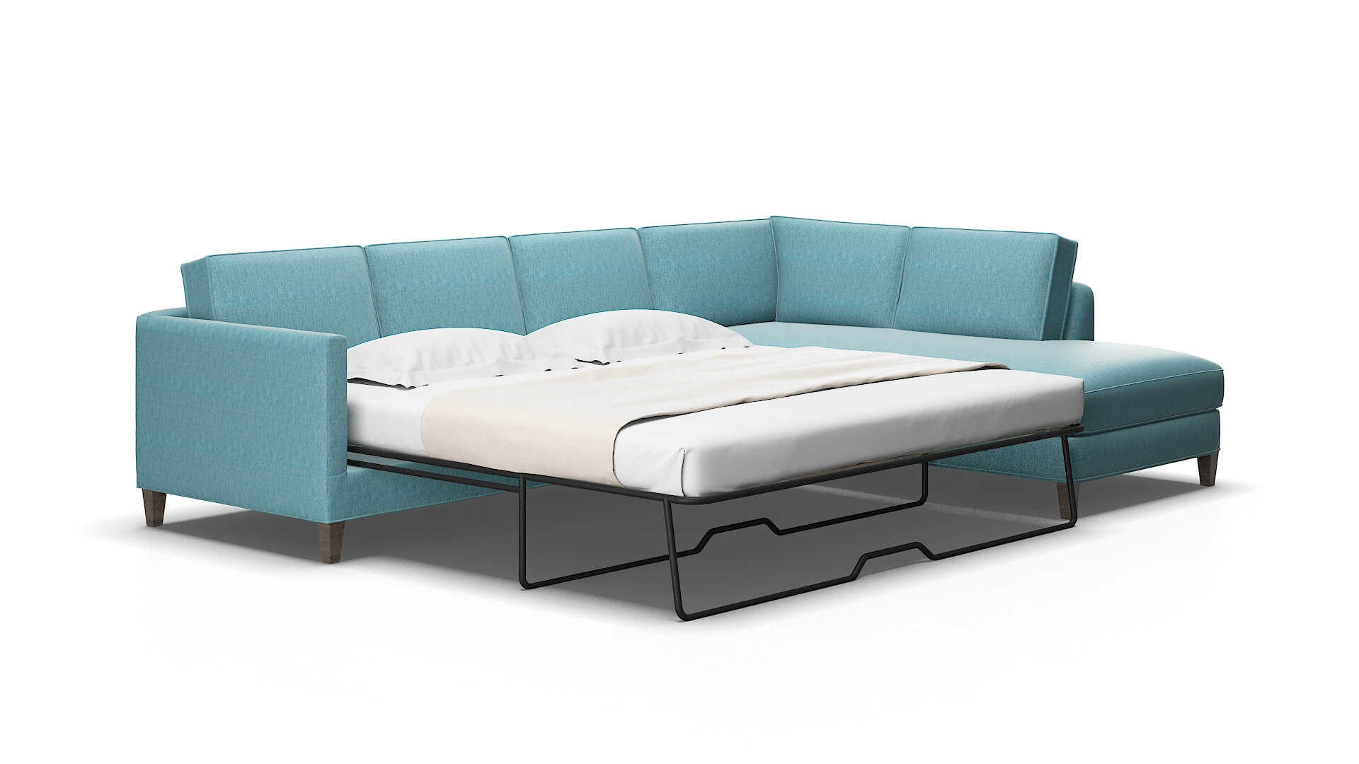 Alps Lana peacock Panel sleeper Espresso Legs  2