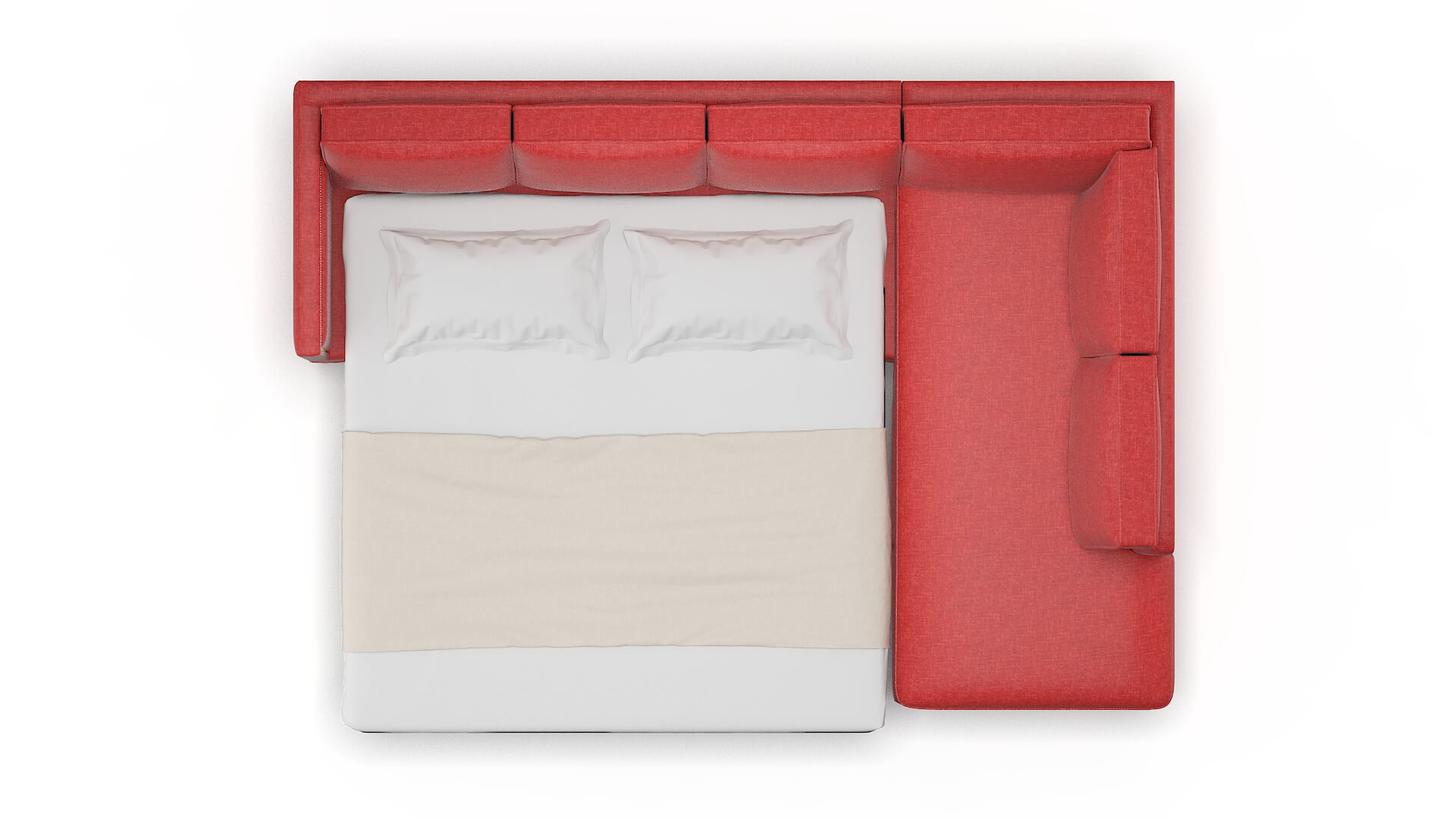 Alps Leslie Poppy Panel Sleeper Espresso legs 3