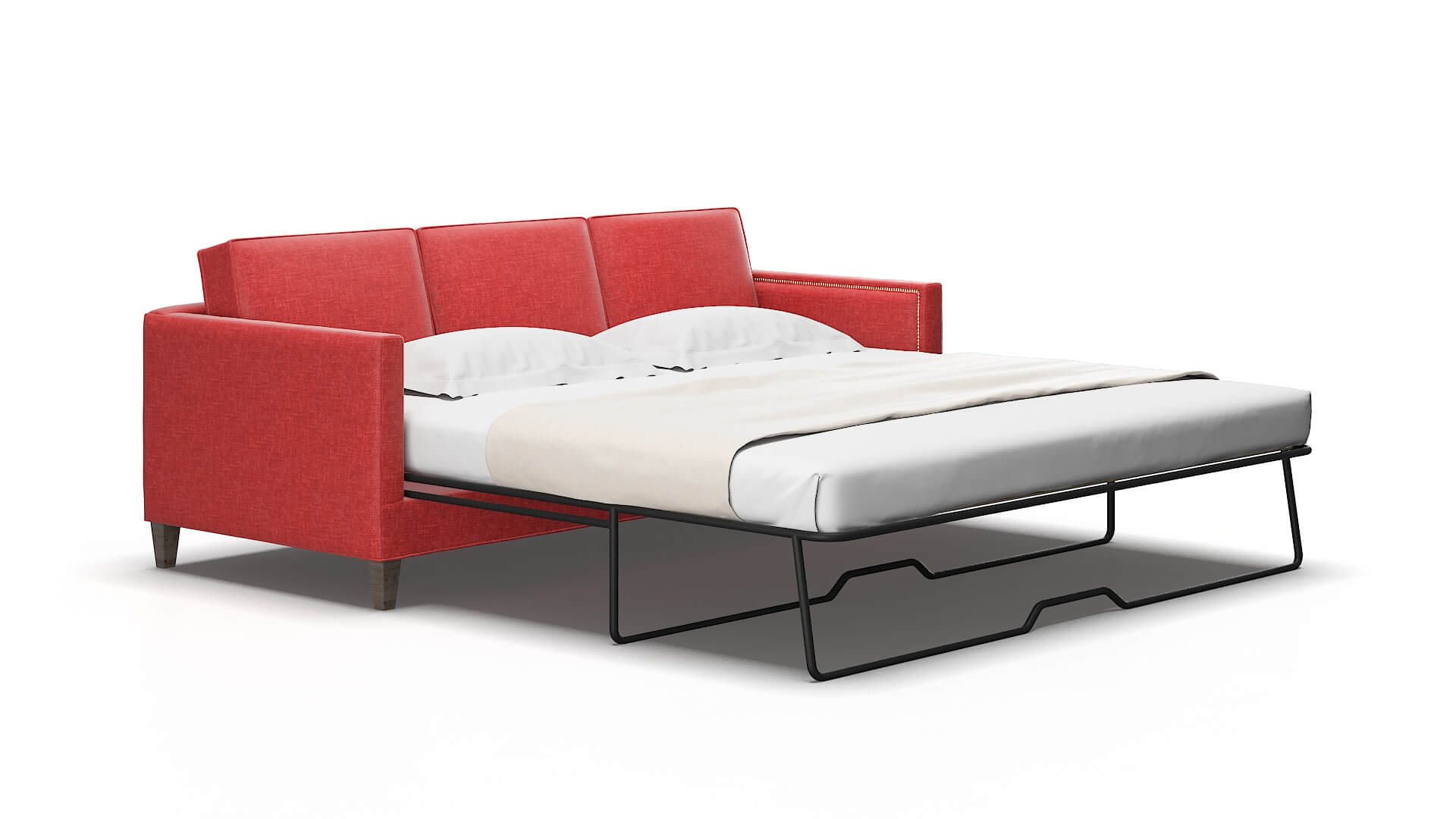 Alps Leslie poppy Sofa sleeper Espresso Legs  2