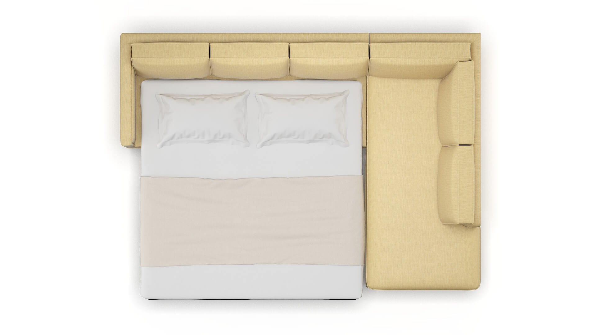 Alps Malibu Maize Panel Sleeper Espresso legs 3