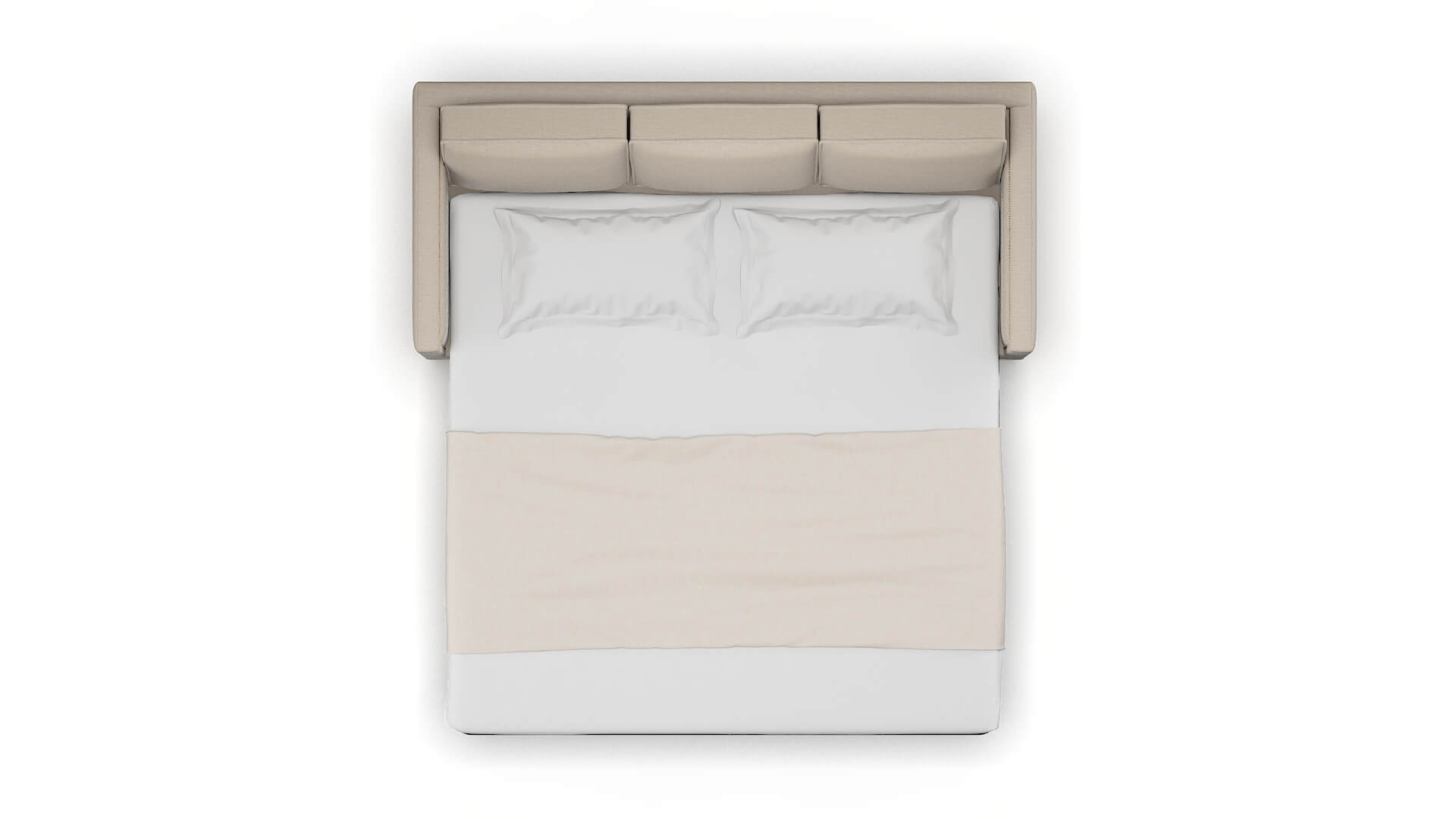 Alps Naples Almond Sofa Sleeper Espresso legs 3