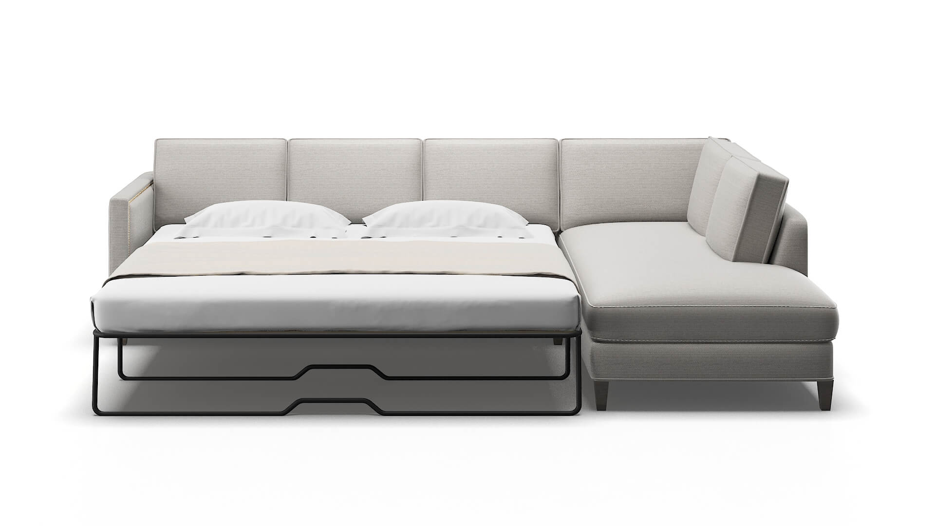 Alps Naples Ash Panel Sleeper Espresso legs 1