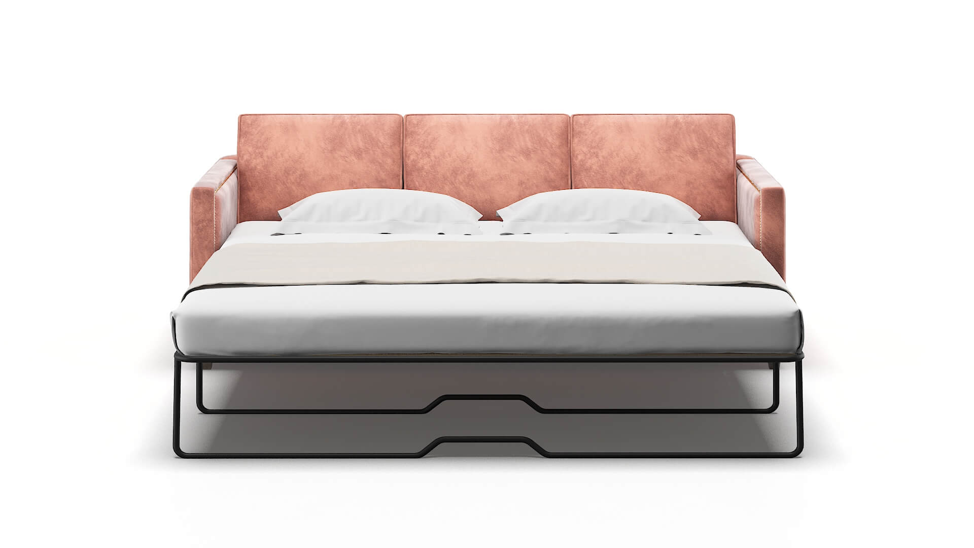 Alps Naples Blush Sofa Sleeper Espresso legs 1