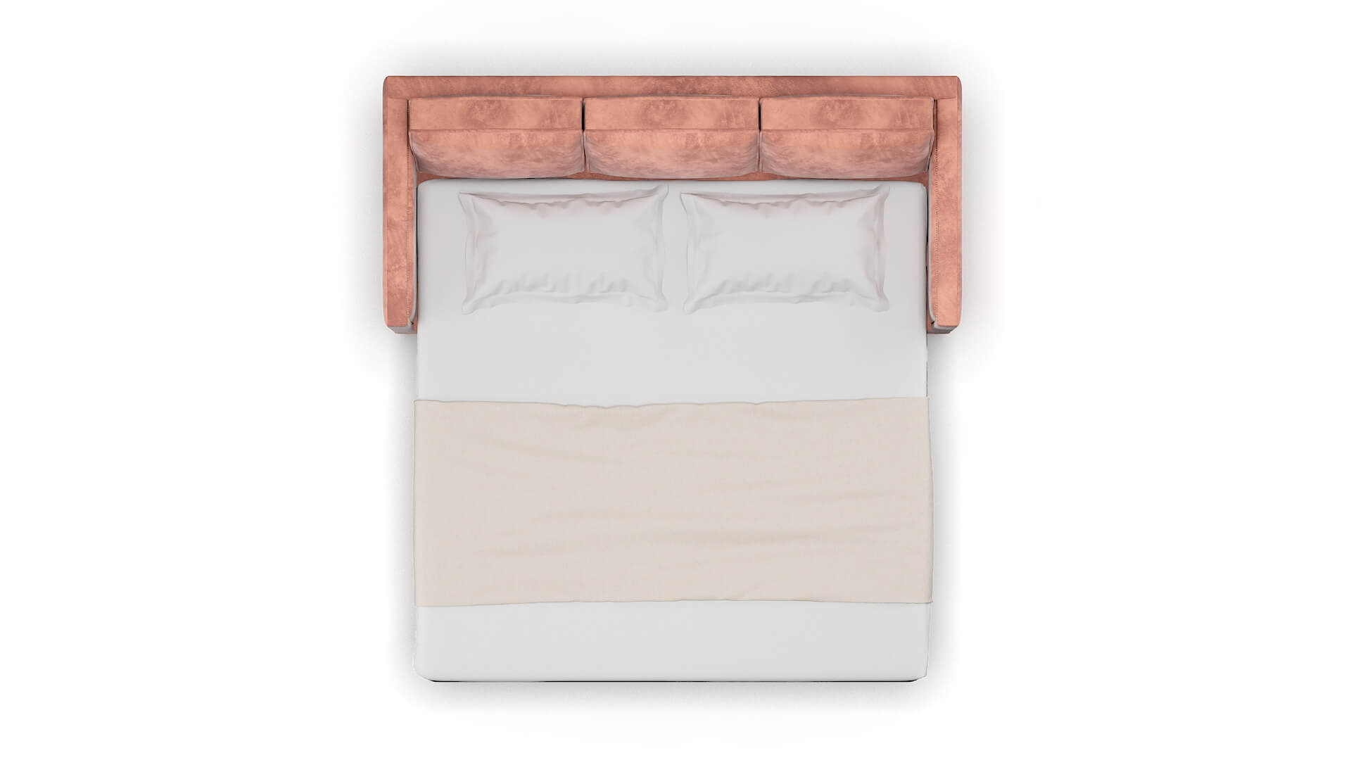 Alps Naples Blush Sofa Sleeper Espresso legs 3