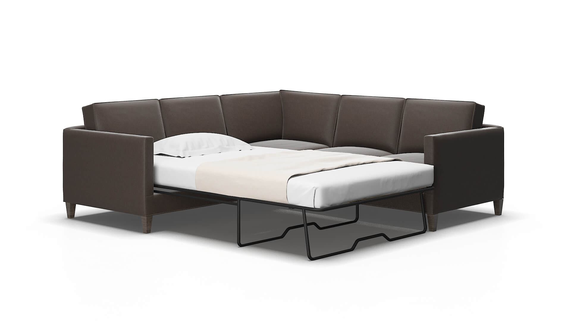 Alps Naples graphite Sectional sleeper Espresso Legs  2