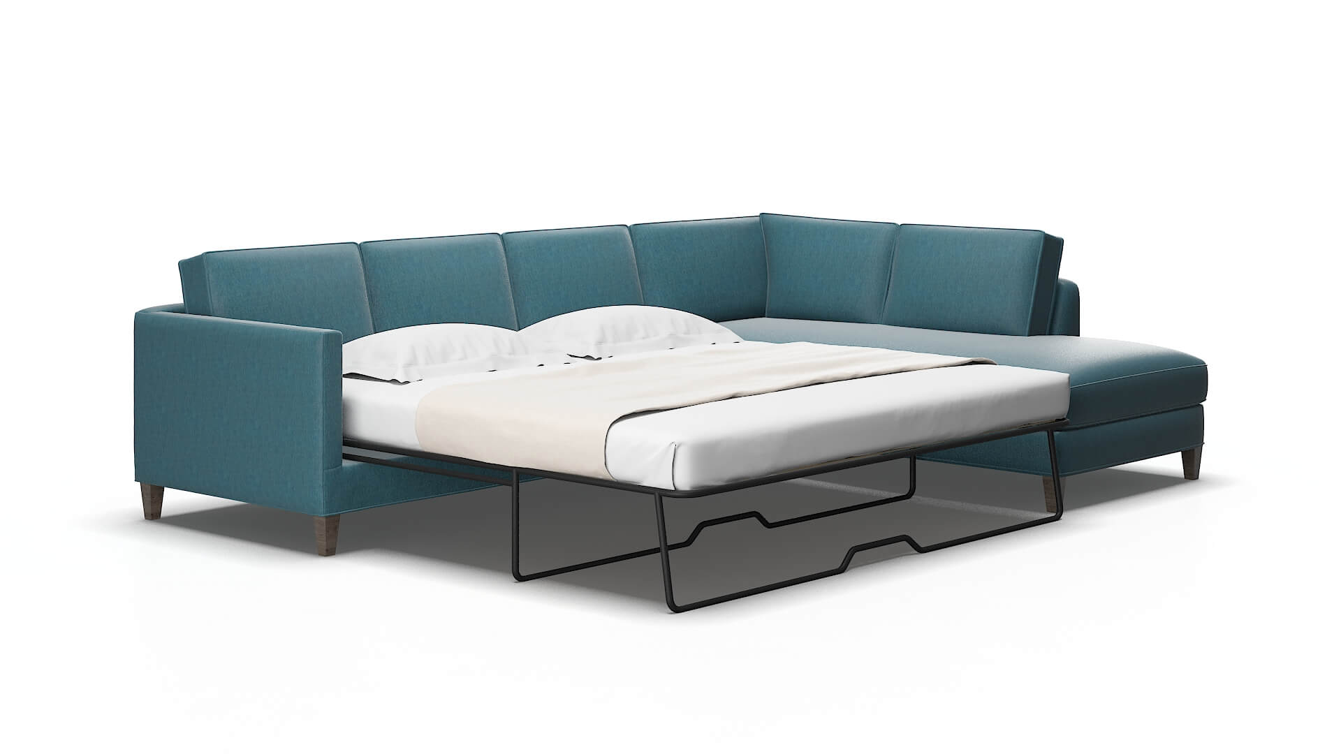 Alps Naples slate Panel sleeper Espresso Legs  2