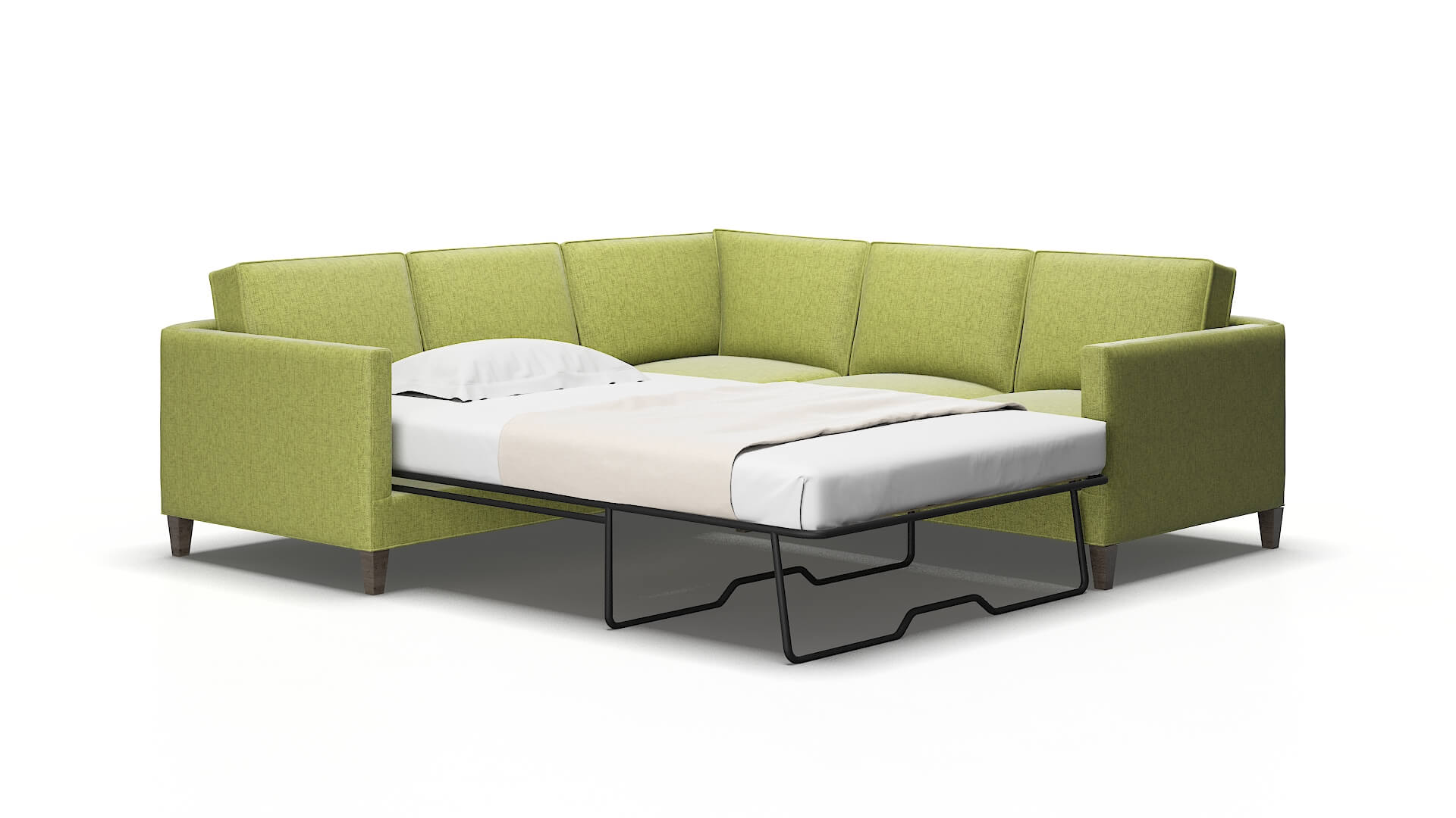 Alps Notion appletini Sectional sleeper Espresso Legs  2