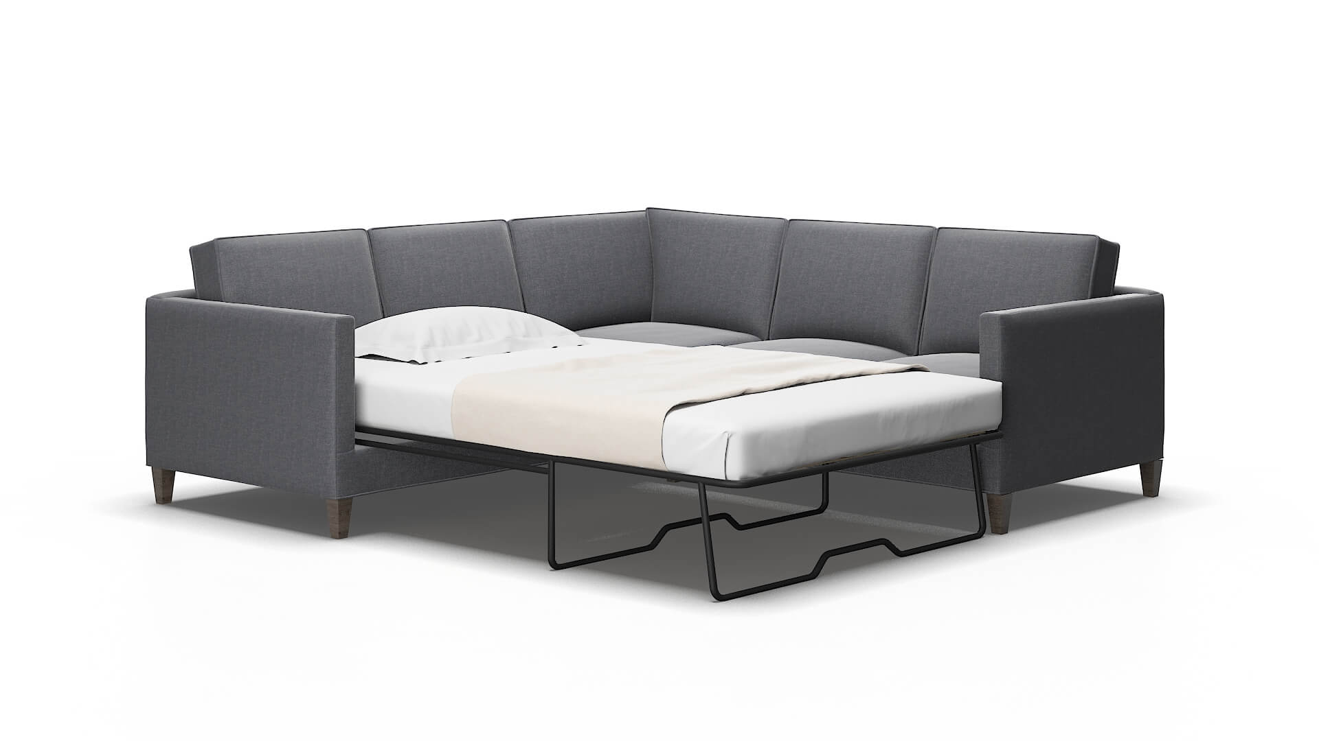 Alps Notion graphite Sectional sleeper Espresso Legs  2