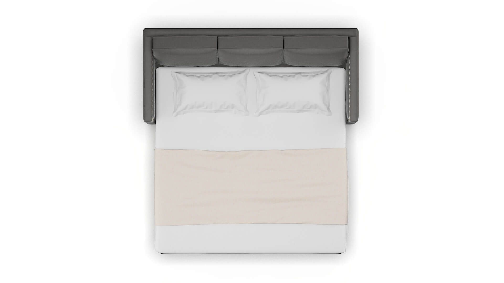 Alps Oakley Charcoal Sofa Sleeper Espresso legs 3