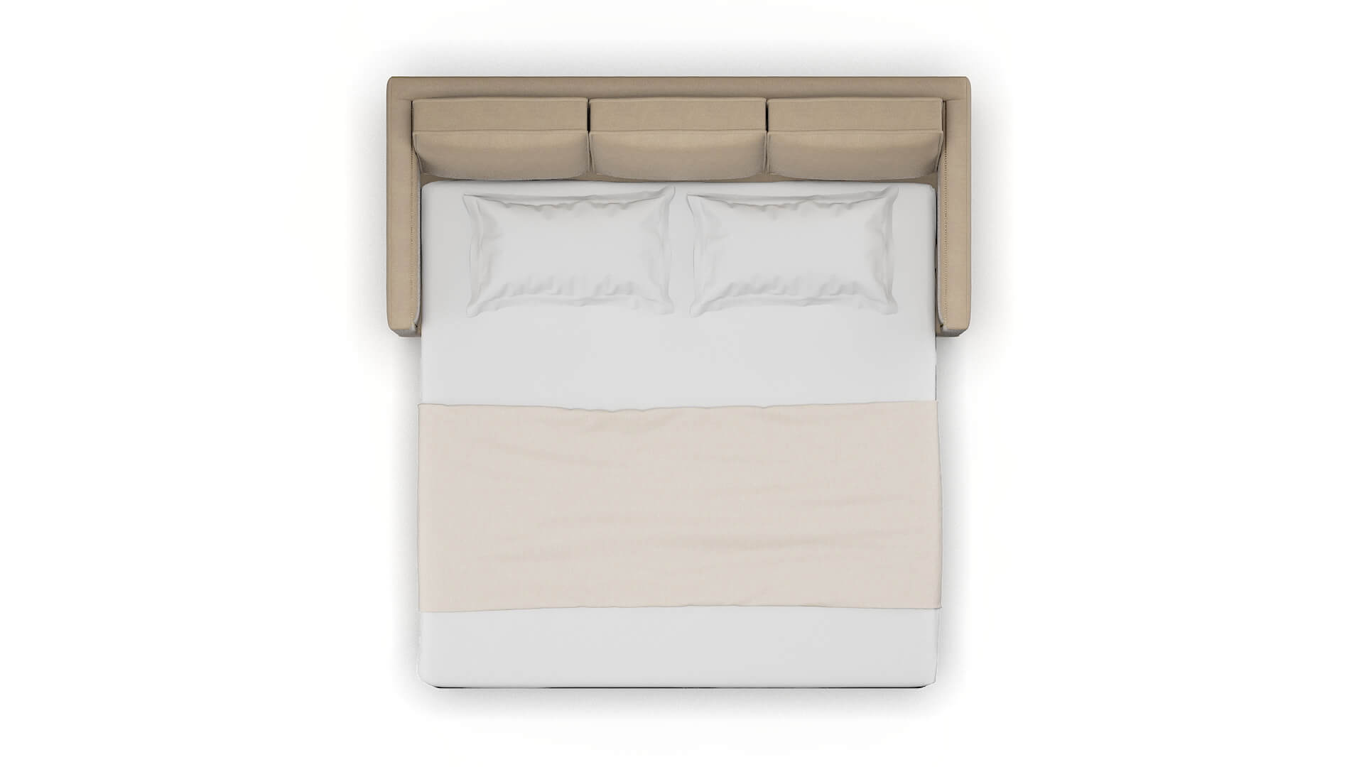 Alps Oakley Taupe Sofa Sleeper Espresso legs 3