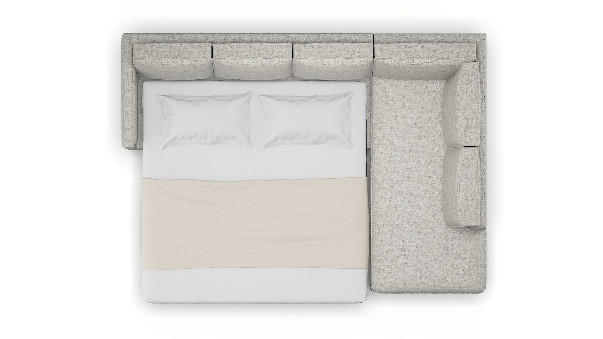 Alps Oceanside Granite Panel Sleeper Espresso legs 3