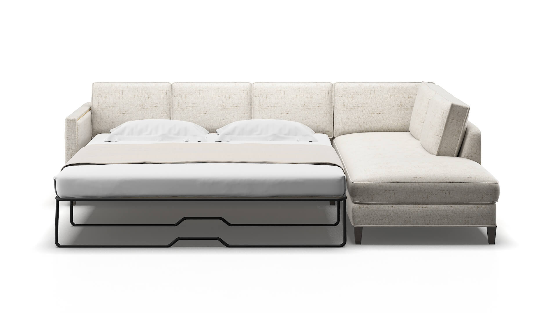 Alps Oceanside Natural Panel Sleeper Espresso legs 1