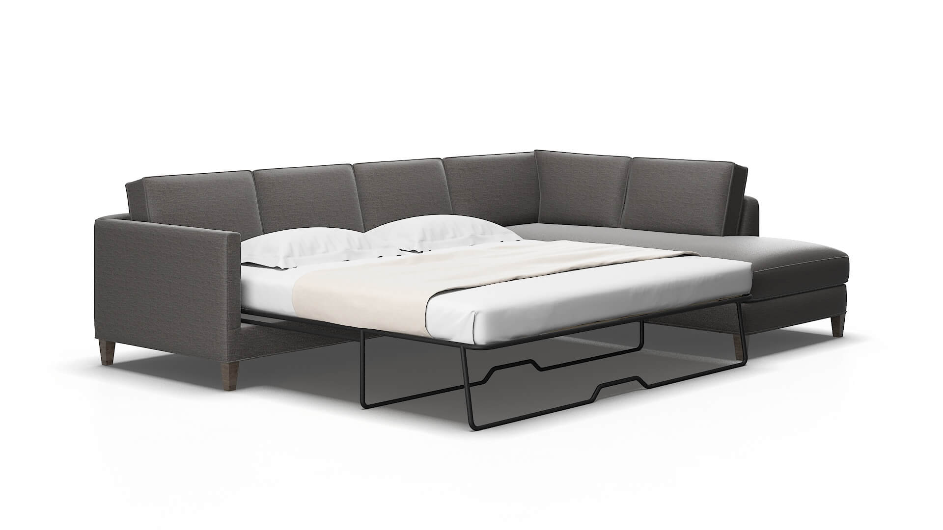 Alps Oscar charcoal Panel sleeper Espresso Legs  2