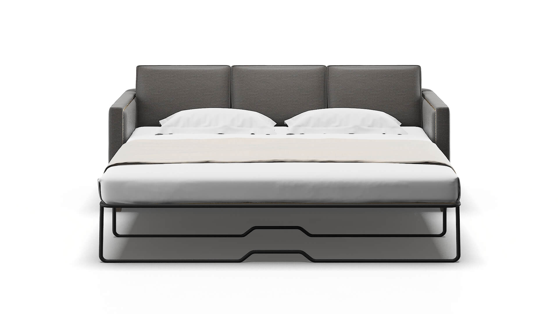 Alps Oscar Grey Sofa Sleeper Espresso legs 1